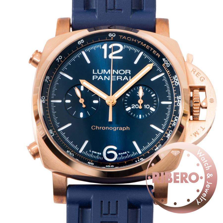 オフィチーネパネライ ルミノール クロノ ゴールドテック ブルノッテ PAM01111