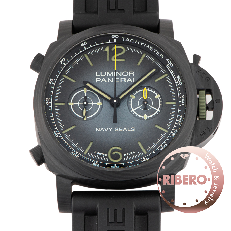 オフィチーネパネライ ルミノールクロノ カーボテック ネイビーシールズ PAM01419 ブティック限定
