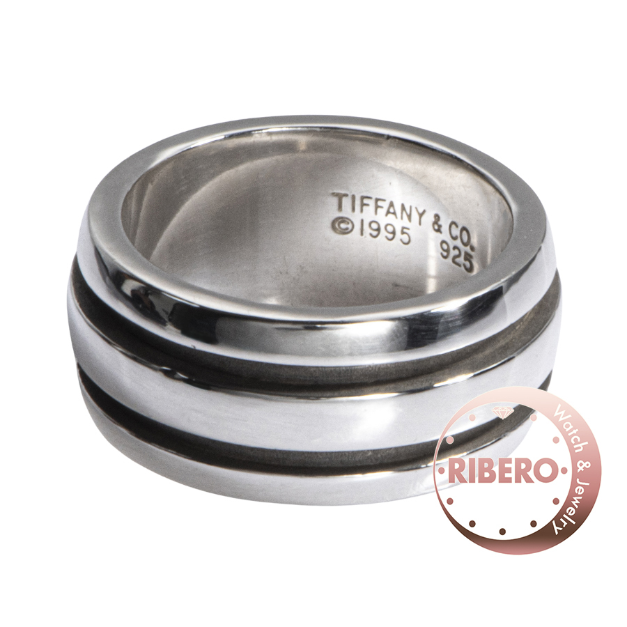 ティファニー グルーブド ダブルライン リング・指輪