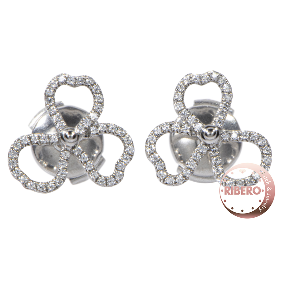 ティファニー ペーパーフラワーダイヤモンド オープンフラワー ピアス