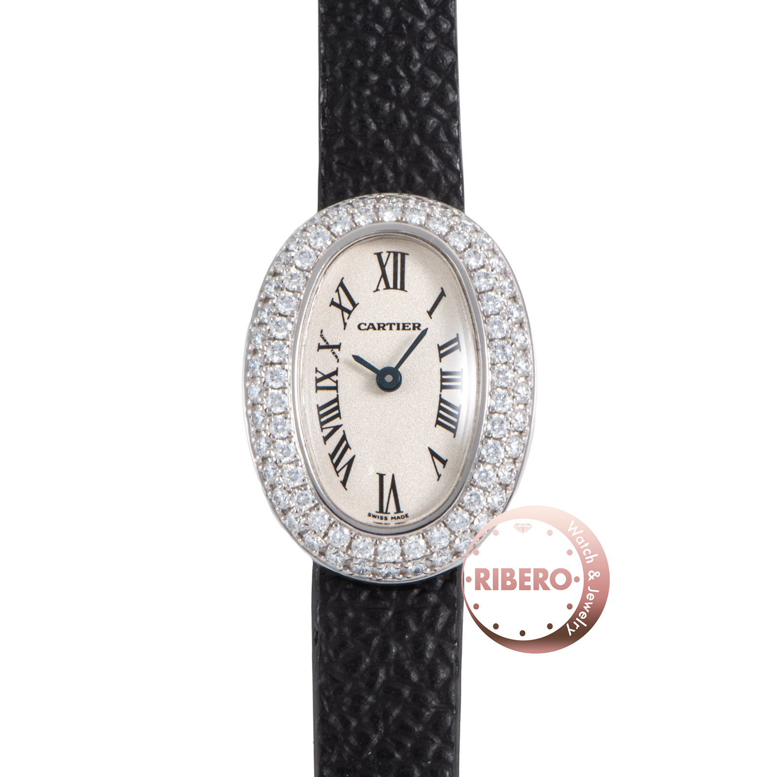カルティエ ミニベニュワール WB509531 ベゼル2重ダイヤ