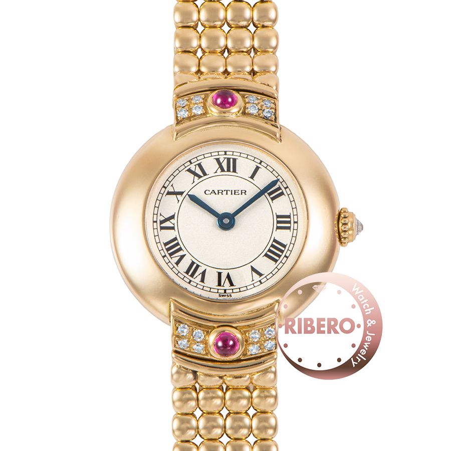 カルティエ ヴァンドームSM WN1001GV 2Pルビー