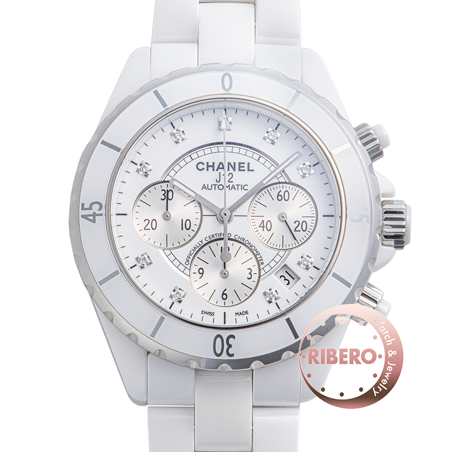 シャネル J12 クロノグラフ 41mm H2009 9Pダイヤ