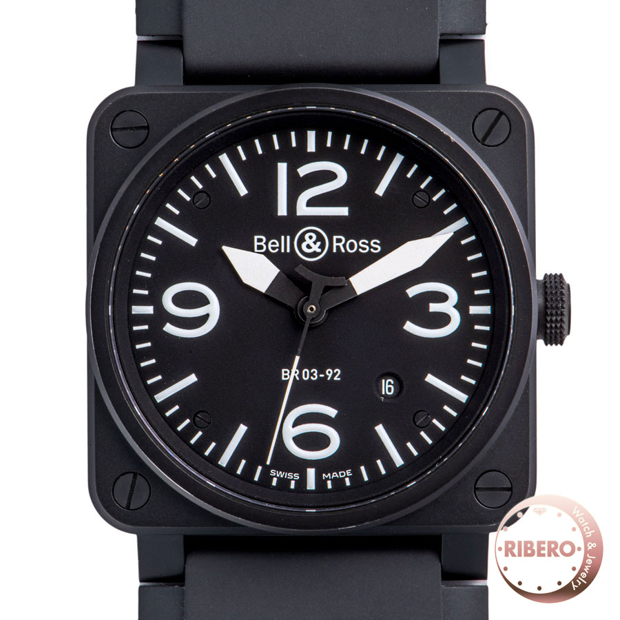 ベル＆ロス アヴィエーションタイプ　BR03-92 BR03-92CFB-R ブラックPVD