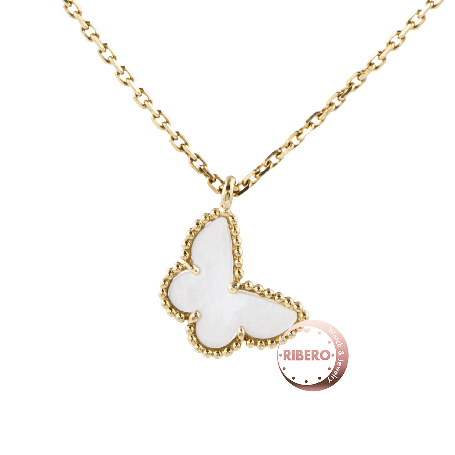 ヴァンクリーフ＆アーペル スウィート アルハンブラ パピヨン ペンダント ネックレス 蝶 バタフライ