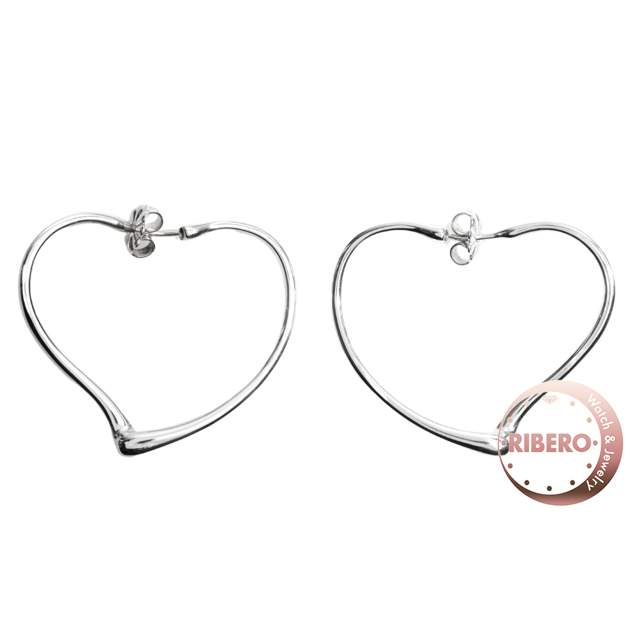 ティファニー エルサペレッティ オープン ハート フープ  ピアス イヤリング スモール