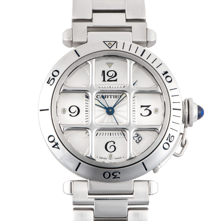 カルティエ パシャグリッド 38ｍｍ W31040H3