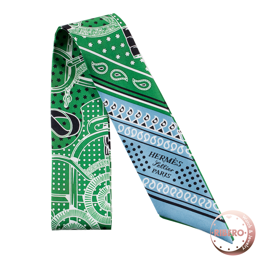 エルメス Eperon d'Or Bandana エプロン ドール バンダナ 062978S 07 ツイリー スカーフ 　2024SS