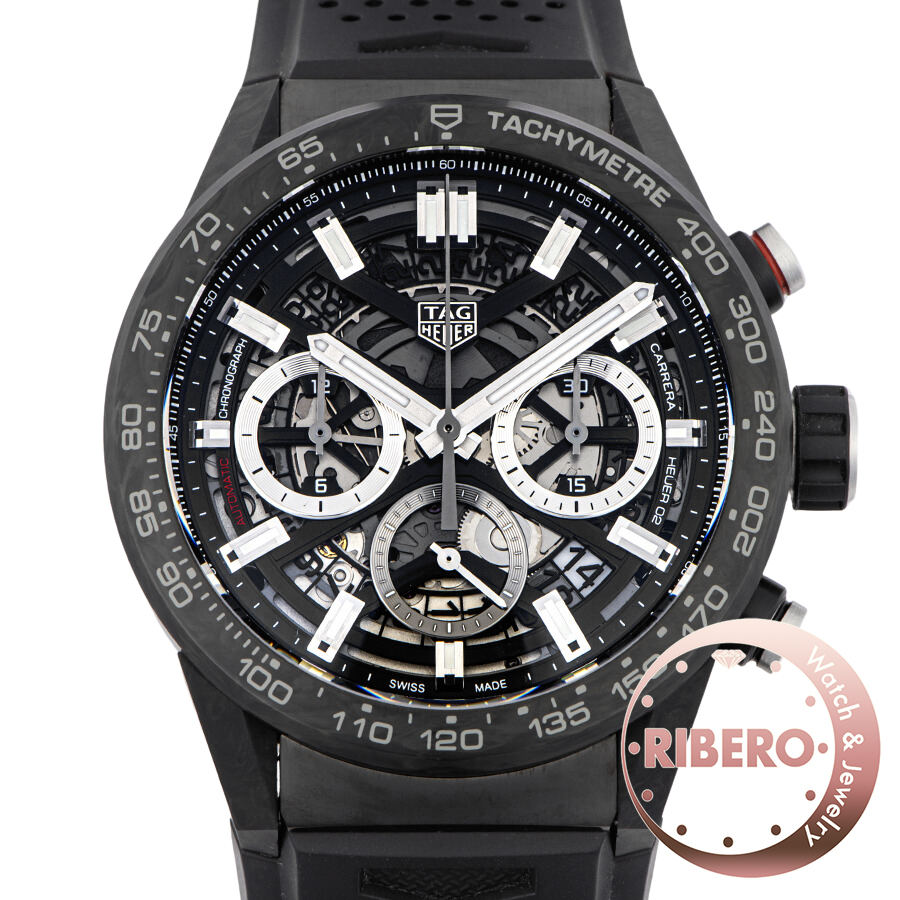タグホイヤー カレラ キャリバーホイヤー02 クロノグラフ CBG2016.FT6143 カーボン