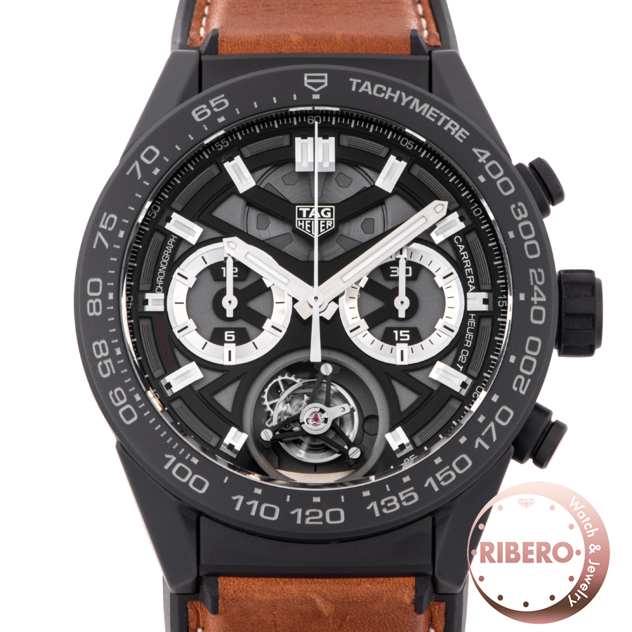 タグホイヤー カレラ トゥールビヨン クロノグラフ CAR5A90.FT6121