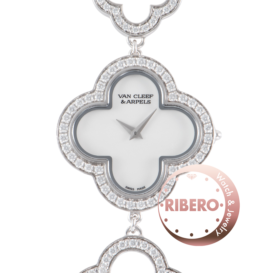 ヴァンクリーフ＆アーペル ヴィンテージ アルハンブラ ブレスレット ウォッチ VCARN5KB00 3365149 ベゼルダイヤ