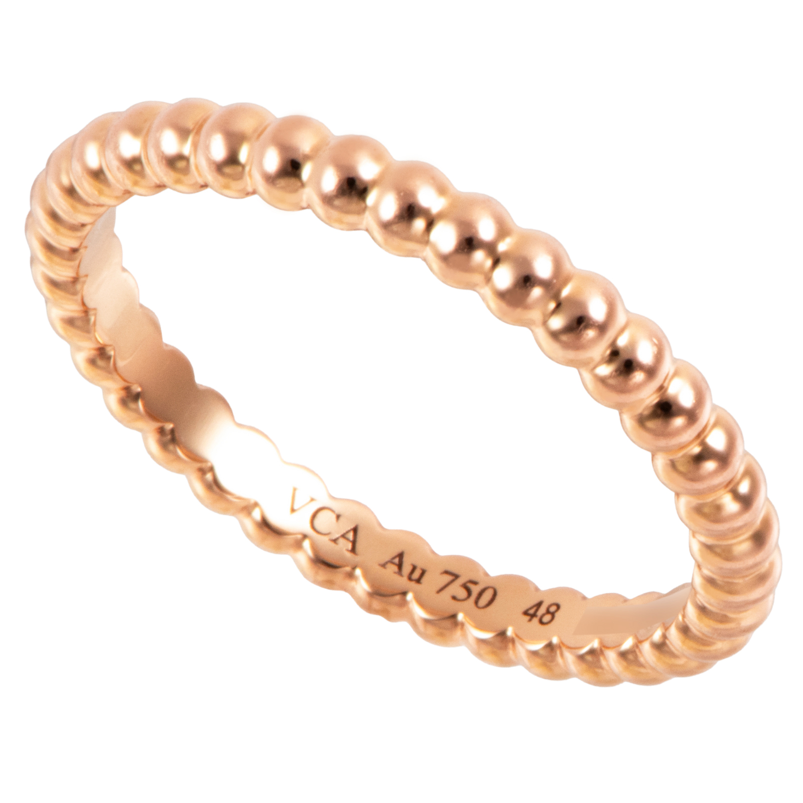 ヴァンクリーフ＆アーペル ペルレ ゴールドパール リング スモールモデル 8号