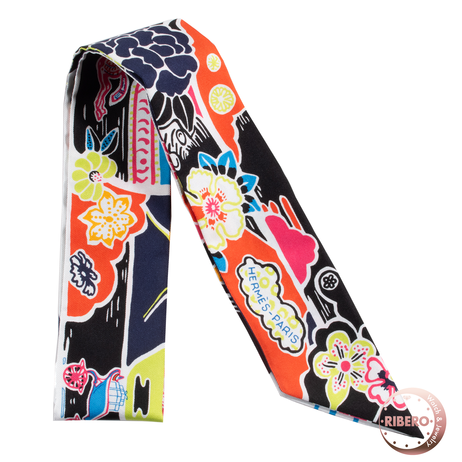 エルメス BINGATA 紅型 063530S 08 ツイリー スカーフ