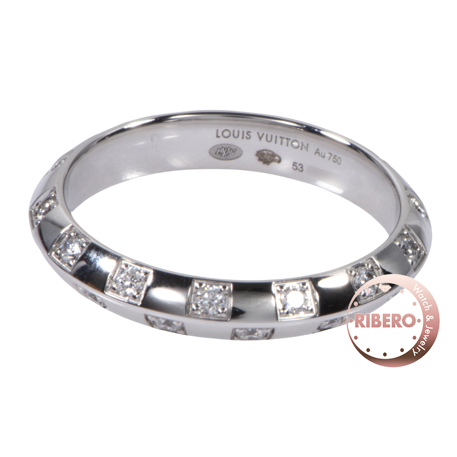 ルイ・ヴィトン LV ダイヤモンド リング ダミエ Q9Y55N リング・指輪