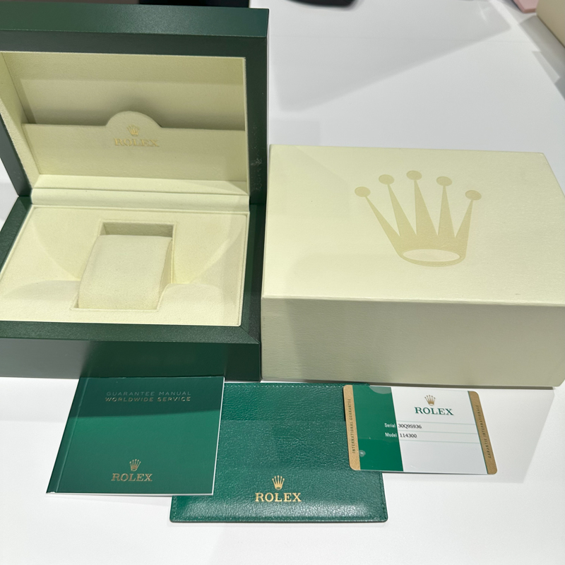 2005〜2015年頃のロレックス箱（薄緑の外箱／濃緑の内箱）